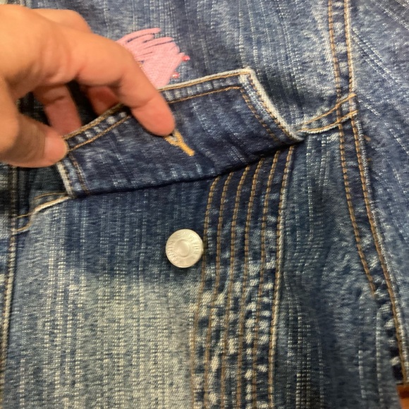 Seven7 jeans women’s Denim jacket size large - Picture 8 of 9